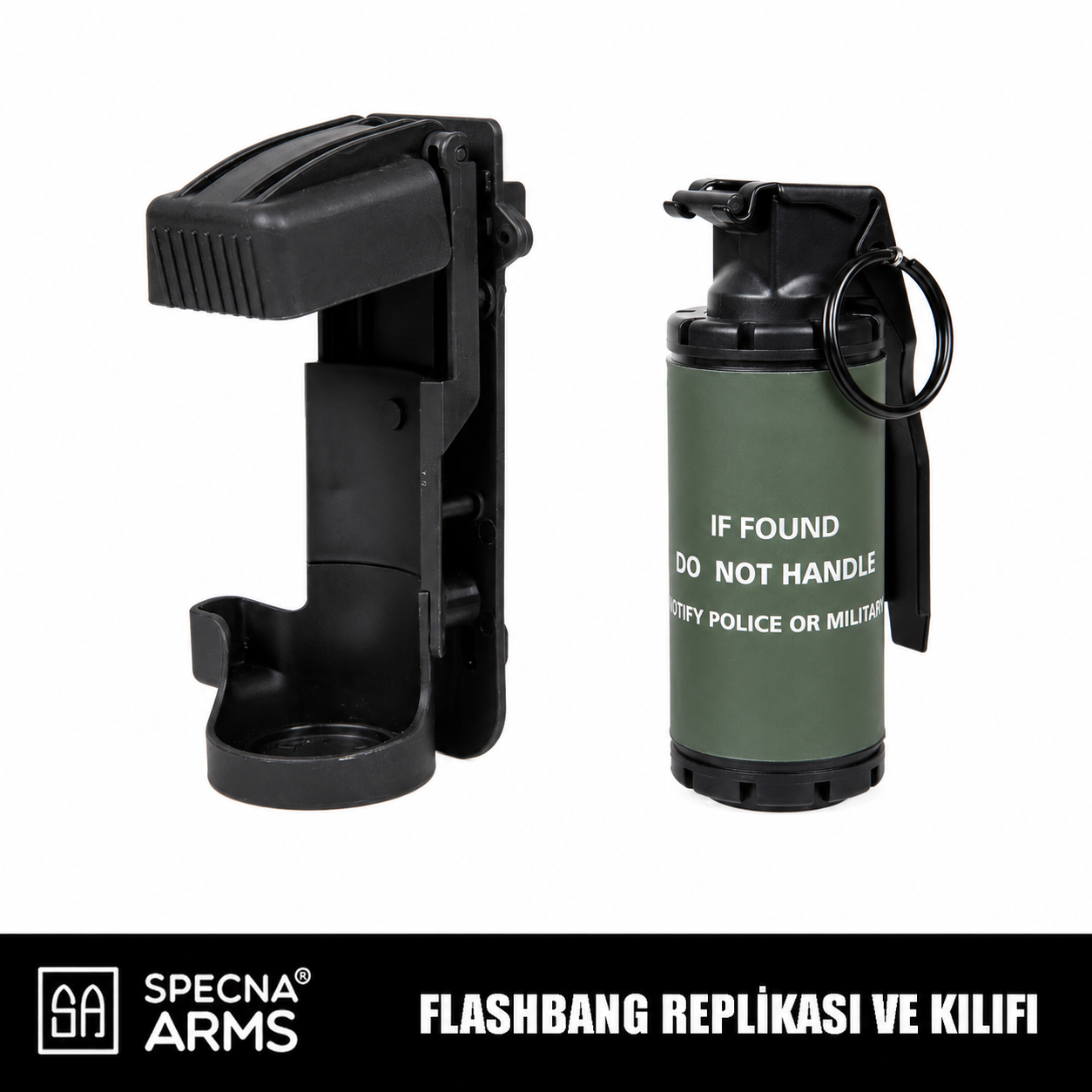 Specna Arms Flashbang Replikası Ve Kılıfı – Siyah